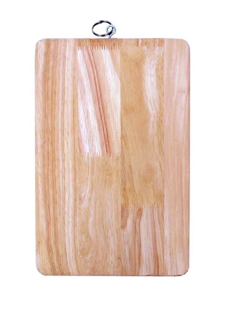 Xudo Xudo NonSlip Vegetable Cutting BoardVegetable Chopping Board With Hanging Ring 30 CM BIEGE Nonslip cutting board Wooden Cutting Board with Antibacterial Surface Professional Heavy Duty Durable Chopping Board with Finger Hole for Cutting and Chopping Vegetables Fruit Bread Meat Perfect Dual Tone Wood Serving Tray Board - Image 1