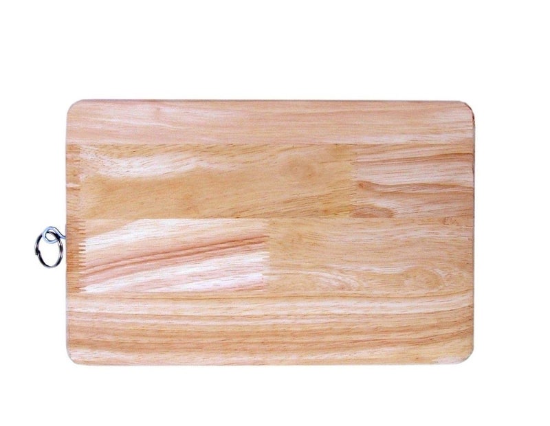 Xudo Xudo NonSlip Vegetable Cutting BoardVegetable Chopping Board With Hanging Ring 30 CM BIEGE Nonslip cutting board Wooden Cutting Board with Antibacterial Surface Professional Heavy Duty Durable Chopping Board with Finger Hole for Cutting and Chopping Vegetables Fruit Bread Meat Perfect Dual Tone Wood Serving Tray Board - Image 4