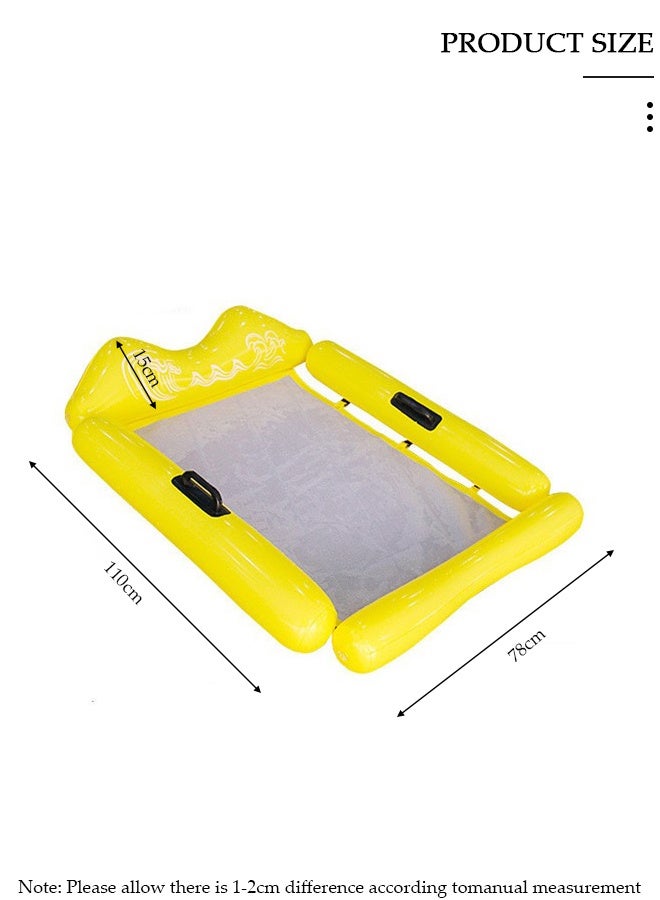 DUNISO Pool Floats Raft Inflatable Fabric Pool Float with Headrest Large Water Inflatable Pool Float for Swimming Pool with Pump Summer Swimming Pool Toys Party Supplies - Image 2