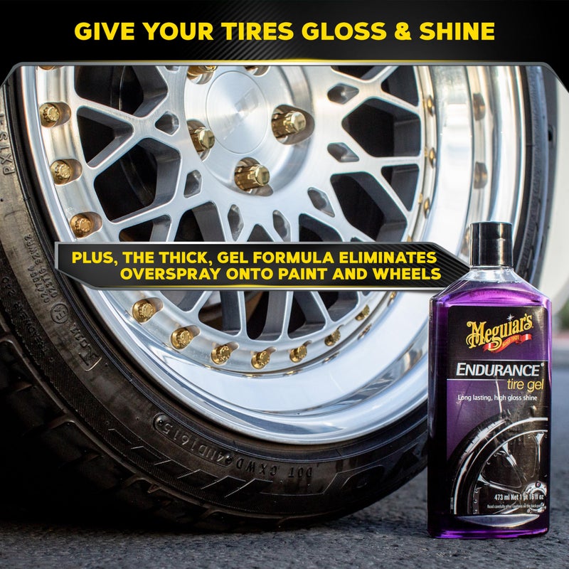 Meguiar's G7516 Endurance Tire Gel, Premium Tire Gel for a Lasting Glossy Shine - 16 Oz Bottle, PURPLE - Image 5