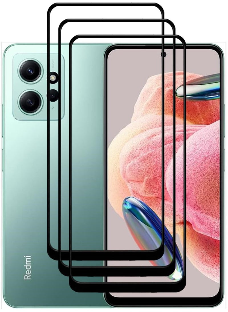 ACLIX 3 Pieces Antistatic ESD Dustproof Premium Quality High Definition Tempered Glass Screen Protector Designed For Xiaomi Redmi Note 12 4G - Image 1