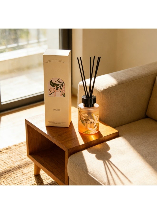 【Premium】Natural Reed Diffuser - Floral & Citrus Scent for Home Fragrance, Long-Lasting Freshness - 100ml - Image 3