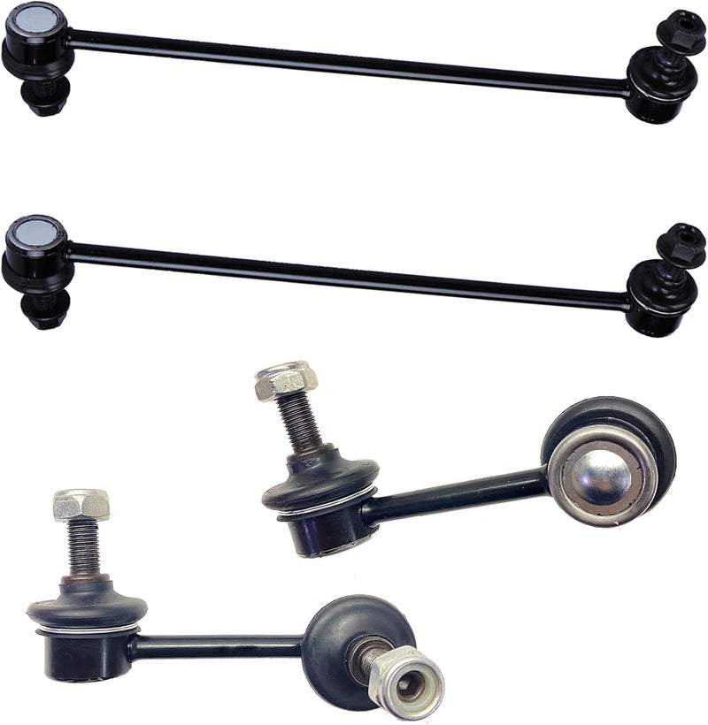 HHCM 4pc Front Rear Sway Bar Link Kit for Honda CR-V 2007 2008 2009 2010 2011 2012 2013 2014 2015 2016, K750151 K750156 K750297 Rear Stabilizer Bar End Links and Front Sway Bar End Links for Honda CRV - Image 1