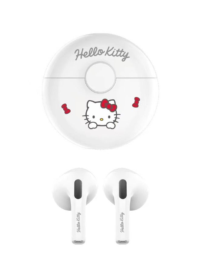 Sanrio YP-19 Wireless Bluetooth Headphones-Hello Kitty White - Image 1
