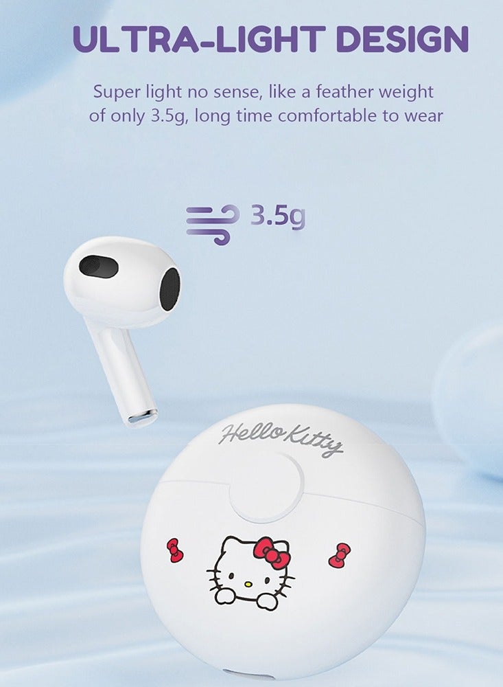 Sanrio YP-19 Wireless Bluetooth Headphones-Hello Kitty White - Image 4