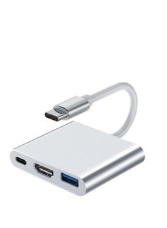 3 in 1 Type-C to HDMI Adapter with with 4K HDMI Output, USB C to Type-C(PD)/HDTV/USB 3.0 Adapter for Mobile phone. Monitor, Laptop