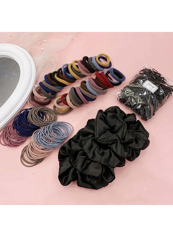 YANRONG - 755PCS Hair Accessories for Woman Set Seamless Ponytail Holders Variety Hair Scrunchies Hair Bands Scrunchy Hair Ties For Thick and Curly (Mix) - Image 1