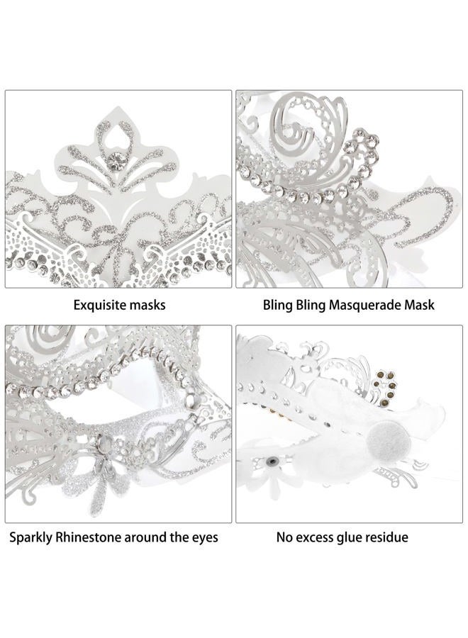Coddsmz Venetian Masquerade Mask Set - Couple's Costume Masks for Men & Women - 2 Pack - Unisex-Adults - Image 5