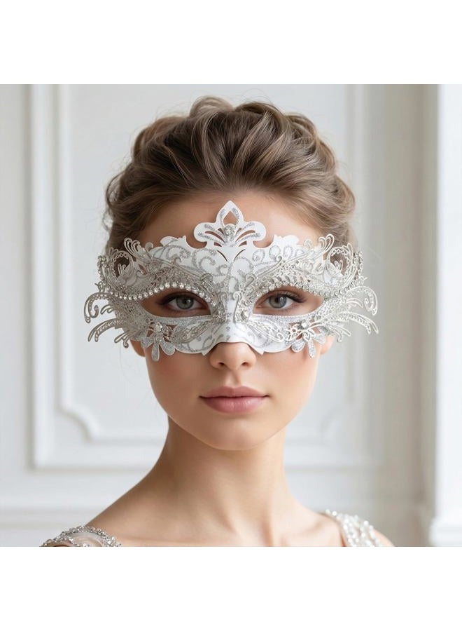 Coddsmz Venetian Masquerade Mask Set - Couple's Costume Masks for Men & Women - 2 Pack - Unisex-Adults - Image 2