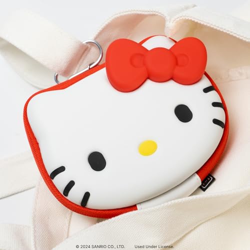 Hamee Hello Kitty Cartridge Case Compatible with Nintendo Switch Games – Portable Carrying Zip Case Storage Holder with 12 Slots, Holds 12-36 Games [Carabiner Included] - Image 4