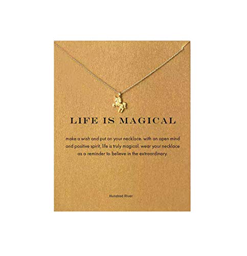 Baydurcan Unicorn Gifts Unicorn Necklace for Women with Message Card Gift for Daughter Granddaughter (unicorn) - Image 1