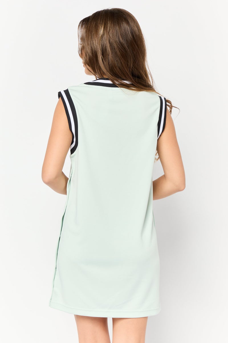 adidas Originals Women Sportswear Fit Outdoor Dress, Mint Green  - Image 4