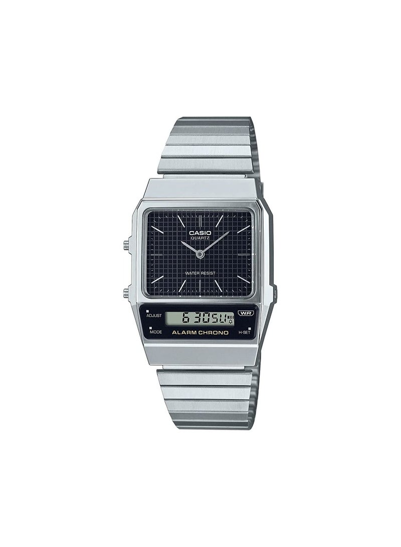 كاسيو Casio Men's Analogue Digital Quartz Watch with Stainless Steel Strap AQ-800E-1ADF - Image 1