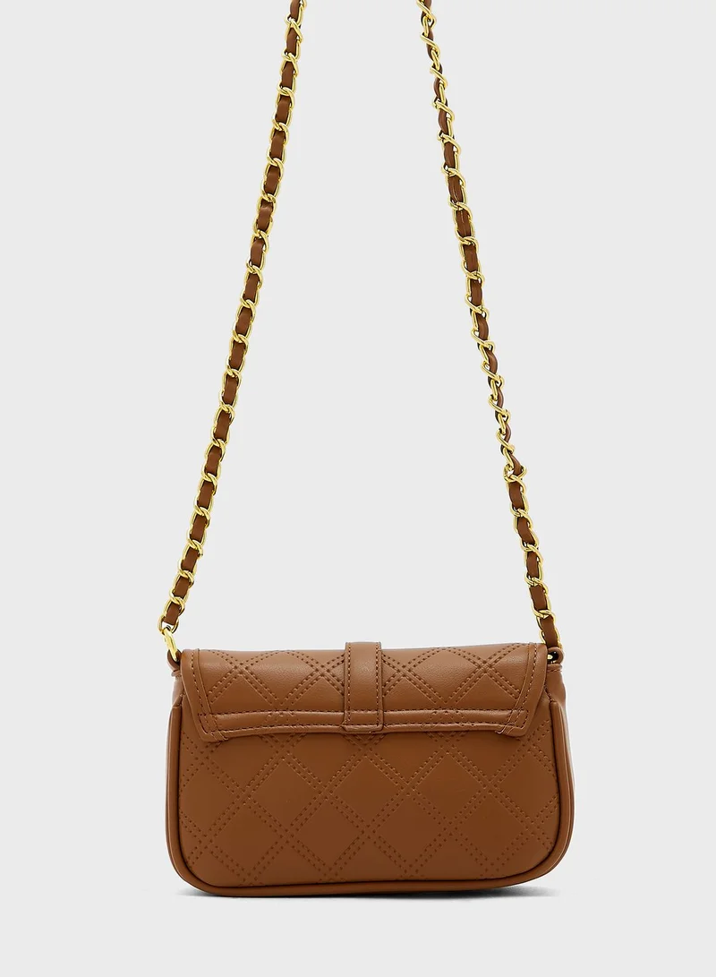 ELLA Quilted Chain Strap Crossbody Handbag