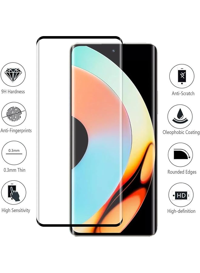 erorex Case For Realme 10 Pro+ Realme 10 Pro Plus Ultra Slim Anti Scratch Shockproof Phone Case Anti Drop Rugged Carbon Fibre Bumper Cover With Hd Curved Screen Protector - Image 5