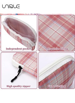Unique 3 Pcs Sanitary Napkin Storage Bag, Period Pouch, Period Bag, Lattice Feminine Menstrual Pad Tampon Storage Pouch, Portable Sanitary Pads Pouches First Period Bag for Teen Girls Women Ladies  - Image 4