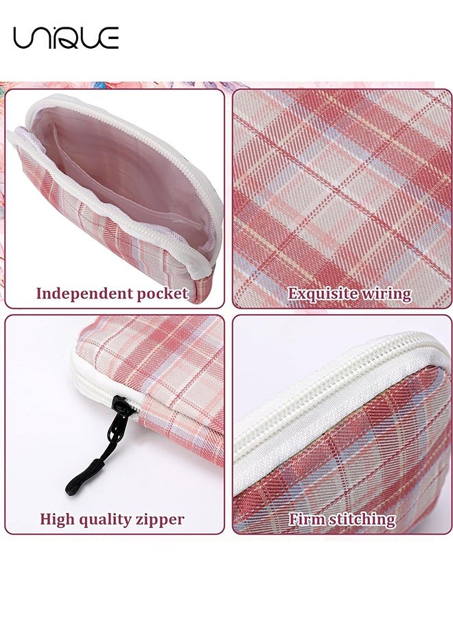 Unique 3 Pcs Sanitary Napkin Storage Bag, Period Pouch, Period Bag, Lattice Feminine Menstrual Pad Tampon Storage Pouch, Portable Sanitary Pads Pouches First Period Bag for Teen Girls Women Ladies  - Image 4