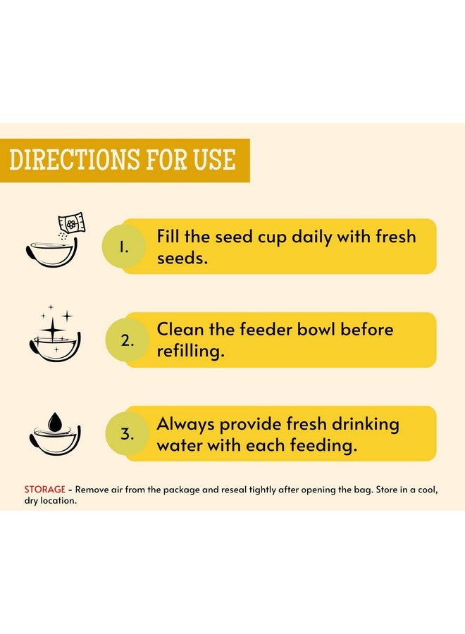 طعام الطيور من بذور الدخن كانجني - (1 كجم، كيس)، نظام غذائي متوازن غني بالألياف ومغذي يوميًا لجميع أنواع الطيور - Image 5