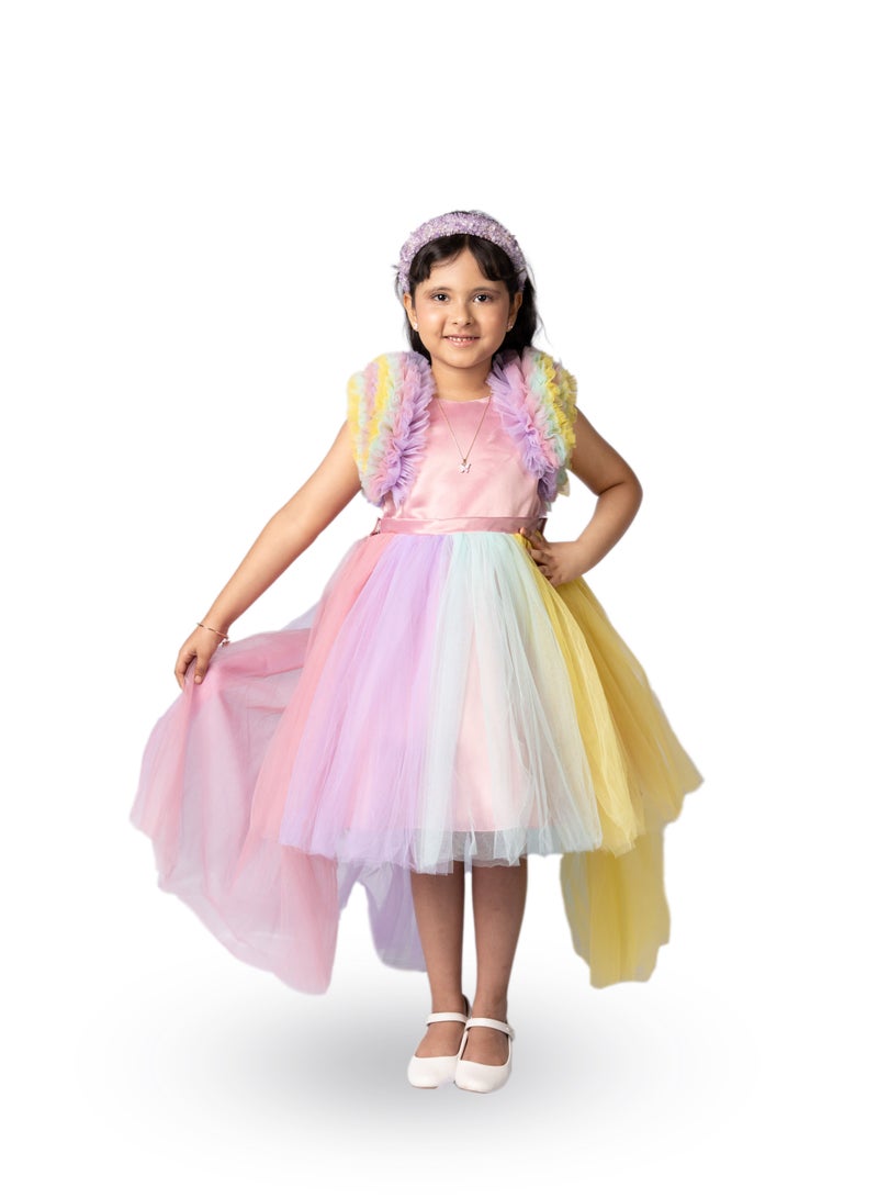 D'Daniela D'Daniela Long Tail Unicorn Dress,Couture Tutu Gown With Detachable Tail  - Image 1