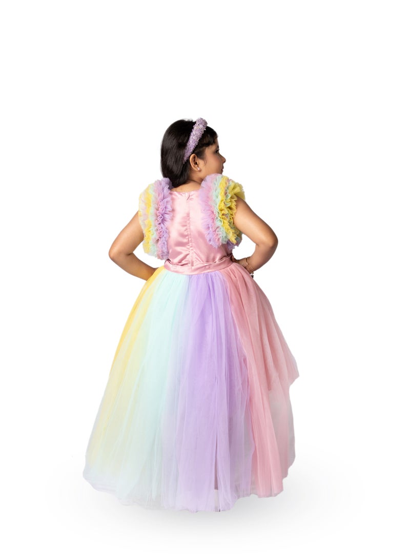 D'Daniela D'Daniela Long Tail Unicorn Dress,Couture Tutu Gown With Detachable Tail  - Image 2
