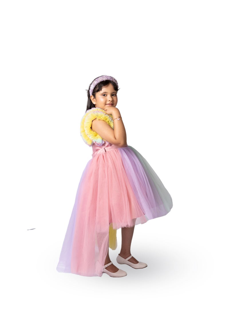 D'Daniela D'Daniela Long Tail Unicorn Dress,Couture Tutu Gown With Detachable Tail  - Image 3