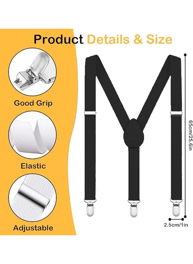 SUNSAR Kids Suspenders Adjustable Suspenders Set With Bow Ties for Boys and Girls - Image 4