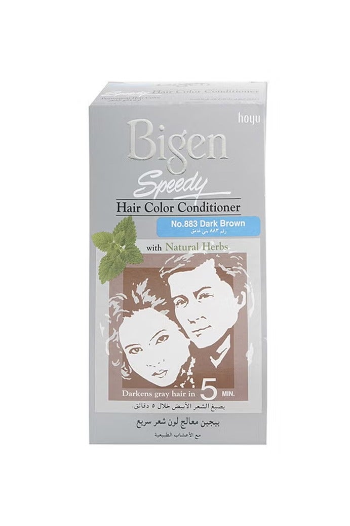 بايجن سبيدي صبغة شعر بالأعشاب الطبيعية لون 883 بني داكن بني داكن 883 80جرام - Image 1
