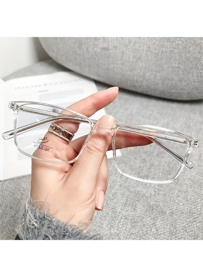 سينت هاوس نظارات حجب الضوء الأزرق، عدسات نظارات، نظارات قراءة/ألعاب/تلفزيون/هواتف للنساء والرجال، مضادة لإجهاد العين والتوهج (مع حافظة نظارات). نظارات حجب الضوء الأزرق، نظارات طبية. - Image 5