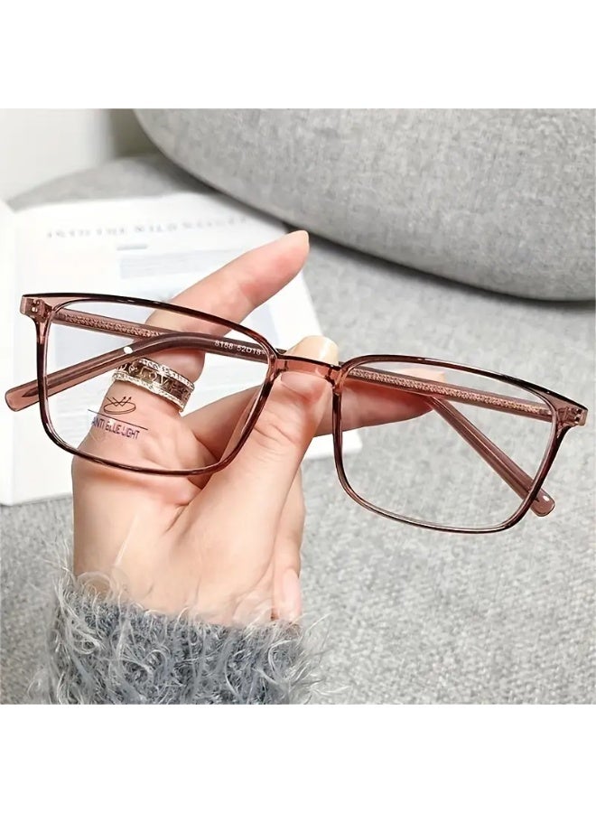 سينت هاوس نظارات حجب الضوء الأزرق، عدسات نظارات، نظارات قراءة/ألعاب/تلفزيون/هواتف للنساء والرجال، مضادة لإجهاد العين والتوهج (مع حافظة نظارات). نظارات حجب الضوء الأزرق، نظارات طبية. - Image 4