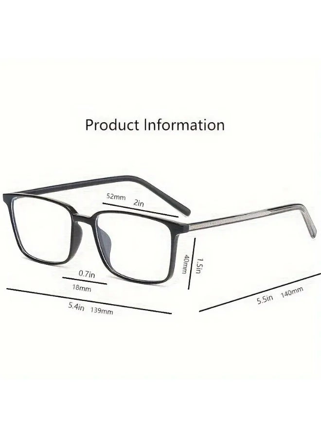 سينت هاوس نظارات حجب الضوء الأزرق، عدسات نظارات، نظارات قراءة/ألعاب/تلفزيون/هواتف للنساء والرجال، مضادة لإجهاد العين والتوهج (مع حافظة نظارات). نظارات حجب الضوء الأزرق، نظارات طبية. - Image 2