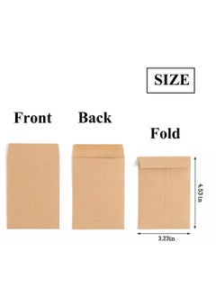 Y&D 200 Packs Coin Seed Envelopes Kraft, Small Parts Packets Self Sealing Stamps Storage for Home, Office, Garden or Wedding Use  - Image 4