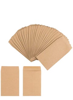 Y&D 200 Packs Coin Seed Envelopes Kraft, Small Parts Packets Self Sealing Stamps Storage for Home, Office, Garden or Wedding Use  - Image 1
