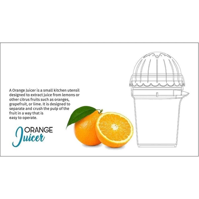 KIDINGTON KIDINGTON orange cap juicer Portable Manual Citrus Juicer for Orange Lemon Fruit Squeezer Orange Juice Cup Child Healthy Life Potable Juicer Machine - Image 2