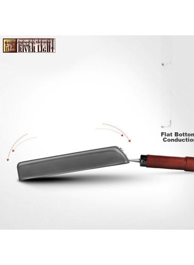 River Light Imported Square Flat-bottom Frying Pan, Cast Iron Thick Egg Pan, Breakfast Pan, 18cm - Image 5