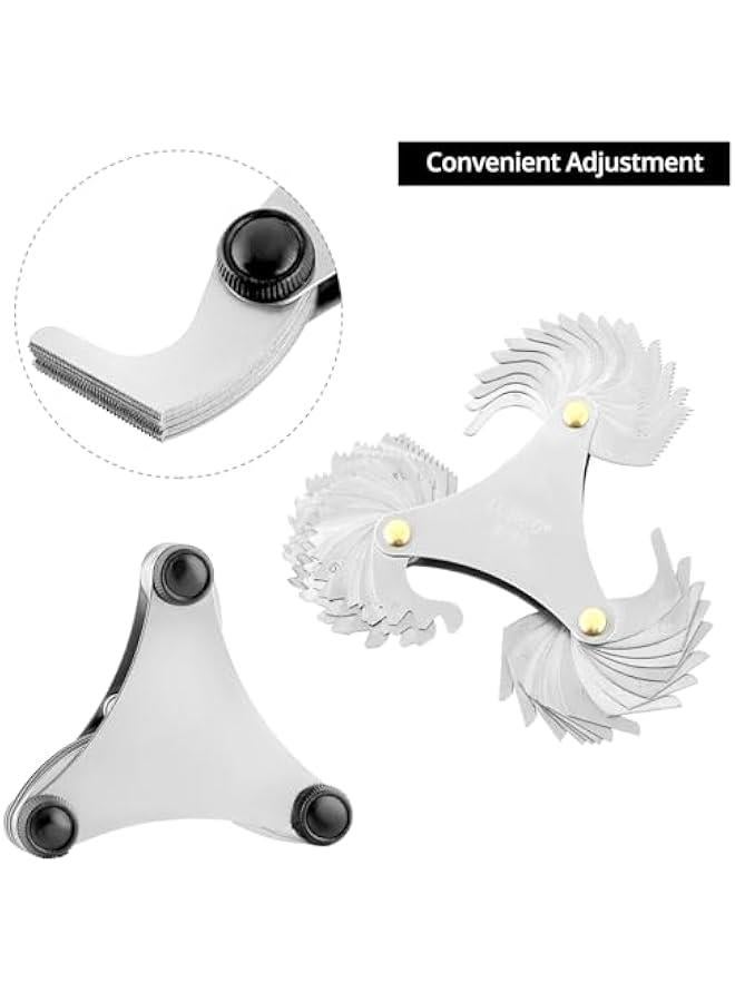 5 قطع مجموعة أدوات قياس معيار مسامير التواء - من الفولاذ المقاوم للصدأ ، قياسات النظام الأمريكي والمتري ، وضوح في القراءة - Image 4