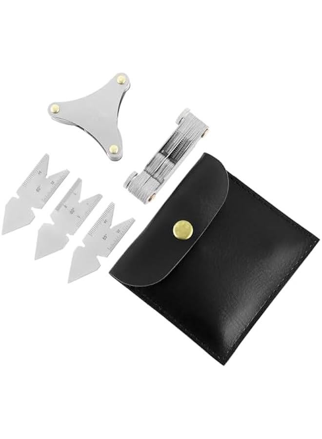 5 قطع مجموعة أدوات قياس معيار مسامير التواء - من الفولاذ المقاوم للصدأ ، قياسات النظام الأمريكي والمتري ، وضوح في القراءة - Image 2