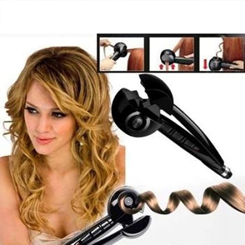 SHREVI Professional Pro Perfect Ladies Curly Hair Machine Curl Secret Hair Curler Roller With Revolutionary Automatic Curling Technology For Women Girls Black - Image 2