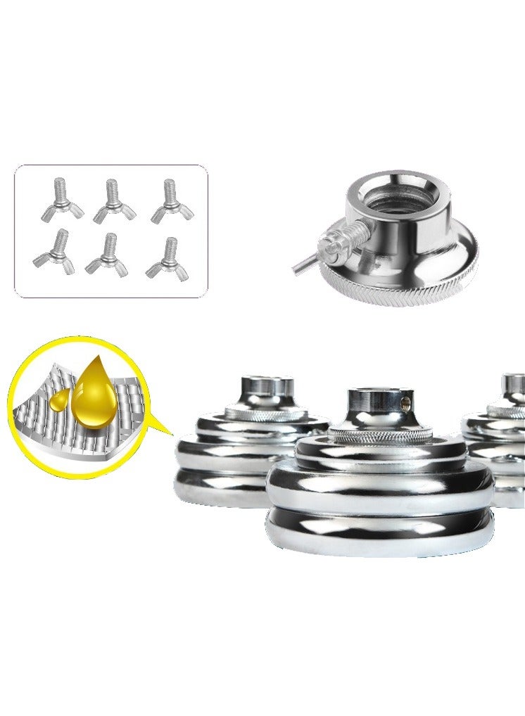 YORK FITNESS 30KG-Adjustable Chrome Dumbbell and Connecting Rod Set for Weightlifting Workout With Box, Red - Image 4