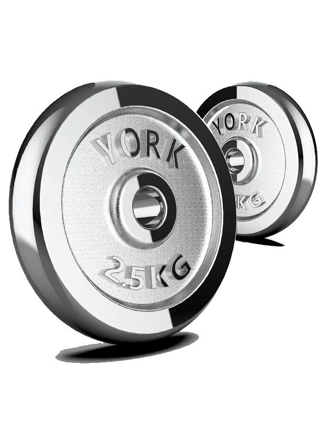 YORK FITNESS 30KG-Adjustable Chrome Dumbbell and Connecting Rod Set for Weightlifting Workout With Box, Red - Image 3