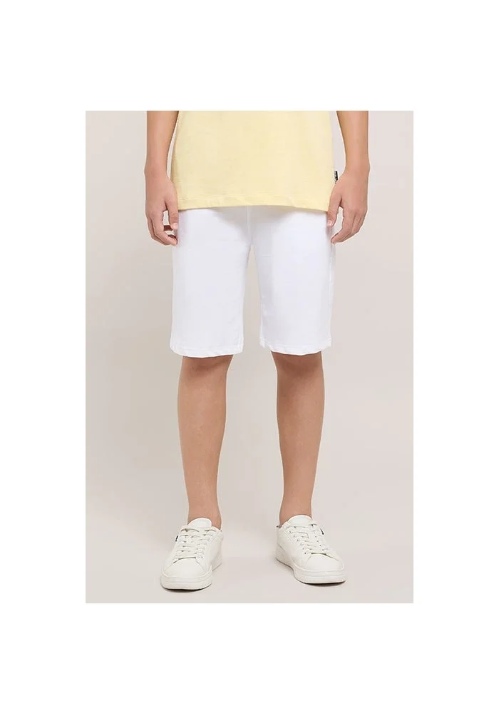 R&b Solid Shorts with Drawstring Waist