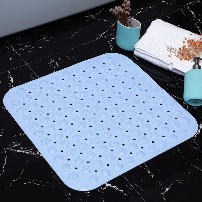 BIRZAR Memory Foam Coral Fleece Non Slip Bathroom Mat Soft MiMemorycrofiber Bath Mat Set Machine Washable Bath Rugs Bath MAT Rubber Square 46 46 CM - Image 2
