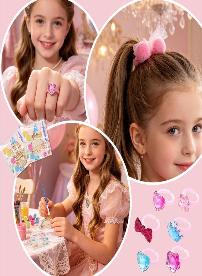 Vanblue 84 Pcs Princess Party Favors Gifts Princess Birthday Party Decorations for Girls, Crowns Headbands Castle Goodie Bag Stuffers,Pinata Fillers Classroom Rewards Gifts for Kids - Image 4