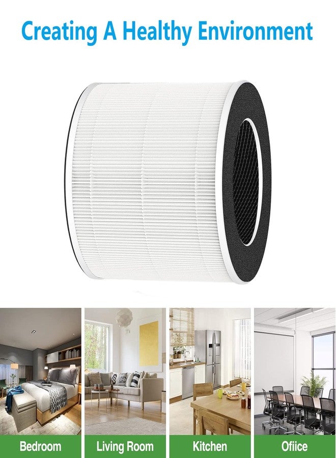 HALIEVE AP201 Replacement Filter Compatible with DAYETTE AP201 Air Purifier 3-in-1 Pre-Filter HEPA & Activated Carbon Filter for Bedroom Home Large Room, 2 Pack - Image 5
