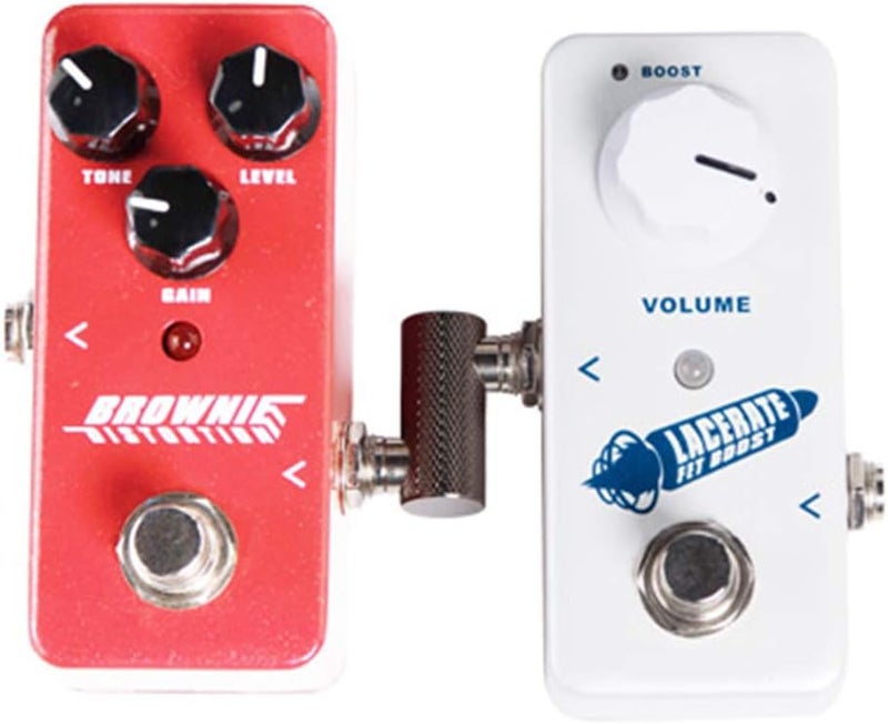 Rayzm Guitar Pedal Patch Connector, 6.35mm (1/4") Effect Couplers, Male to Male Offset Plug Adaptor for Pedal-Board Instead of Patch Cable, Pack of 3 - Image 4