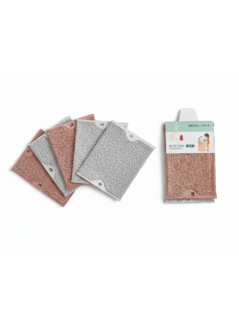 5 X Wire Dish Cloth (Replacement For Regular Dish Cloth) Non-Scratch - Image 4