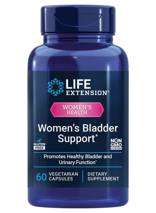 Life Extension Women's Bladder Support – for Bladder Health and Normal Urinary Frequency – Horsetail, Lindera and Three-Leaf Caper Extracts – Non-GMO – Gluten Free — 60 Vegetarian Capsules - Image 1