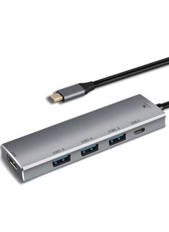 L'avvento L'AVVENTO (US015) Type-C Hub 5in 1 - 3 USB 3.0, HDMI 4K 87W PD Power Output  - Image 1