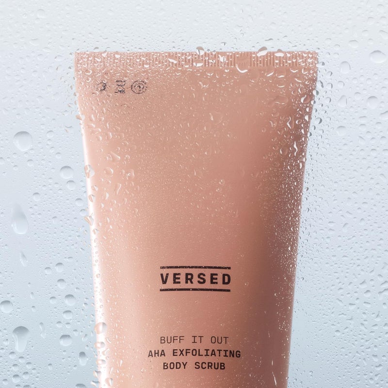 Versed Buff It Out AHA Exfoliating Body Scrub and Mask - Lactic Acid & Glycolic Acid Exfoliant - Microfine Pumice Body Exfoliator to Polish and Smooth Bumpy, Dry Skin - Vegan & Cruelty-Free (6 oz) - Image 2