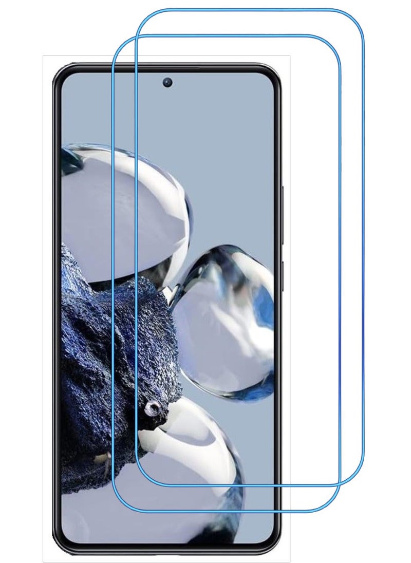 ACLIX 2 Pieces Antistatic ESD Dustproof Premium Quality High Definition Clear Tempered Glass Screen Protector Designed For Xiaomi 12T Pro - Image 1
