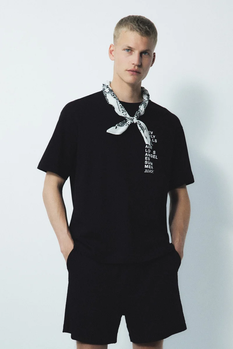 H&M Loose Fit Printed T-shirt